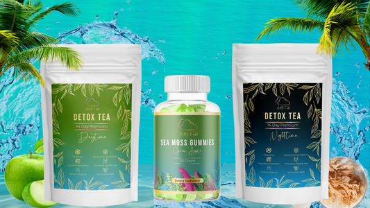 14 Day Detox Daytime and Nighttime Tea With Sea Moss Gummies - AistriDetox