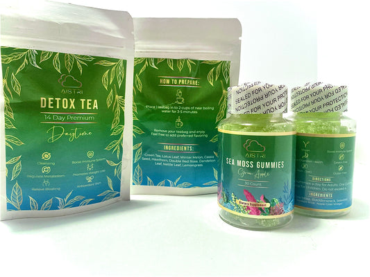 28 Day Detox Daytime Tea + Sea Moss Gummies